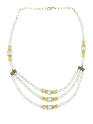 Girls Yellow Pearl Necklace 2