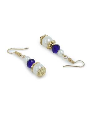 Girls Blue Pearl Necklace 4