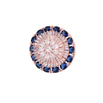 Multicolor cubic zirconia rings 4