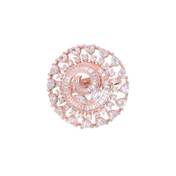 White cubic zirconia rings 5