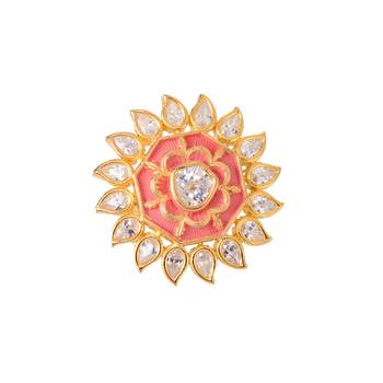 Orange cubic zirconia rings 2
