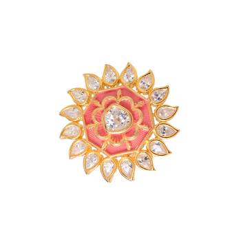 Orange cubic zirconia rings 4