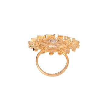 Orange cubic zirconia rings 5