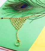 Gold Plated Exlusive Jali type Design With Self Textured Designer Wedding Ring Bracelet For Girls And Women Jewellery