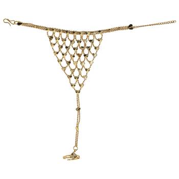 Gold Plated Exlusive Jali type Design With Self Textured Designer Wedding Ring Bracelet For Girls And Women Jewellery 2
