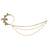 traditional Gold Plated Peacock colour Stone Diamond Studded Designer Wedding Nose Ring for Girls And Women Jewellery