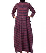 Musheco-Front Open Dress in Poly Cotton