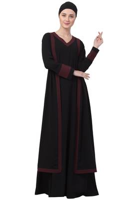 Musheco-Dual Layer Abaya Dress 1