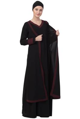 Musheco-Dual Layer Abaya Dress 2