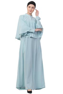 Musheco-Abaya With Detachable Cape 5