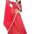 red brasso net unstitched lehenga woli with dupatta