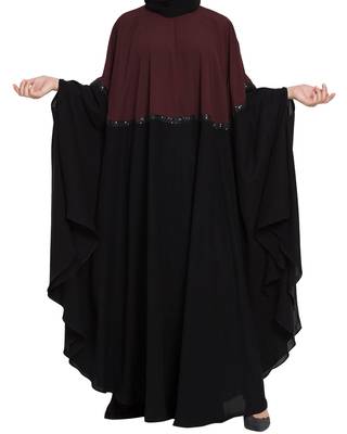 Dual Color Irani Kaftan-Fashionable Abaya 1