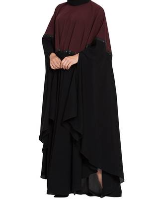 Dual Color Irani Kaftan-Fashionable Abaya 4