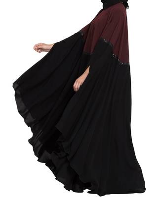 Dual Color Irani Kaftan-Fashionable Abaya 5
