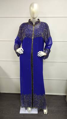 Moroccan Dubai Kaftan Abaya Dress Fancy Long Gown Beach Wear Jacket 4035 1