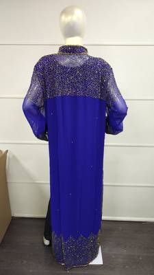 Moroccan Dubai Kaftan Abaya Dress Fancy Long Gown Beach Wear Jacket 4035 3