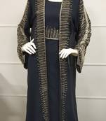 Moroccan Dubai Kaftan Abaya Dress Fancy Long Gown Beach Wear Jacket 0506