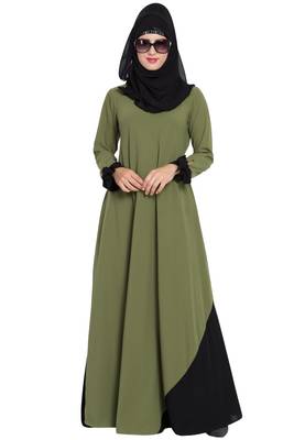 New Design Abaya Dress with Designer Sleeves 2