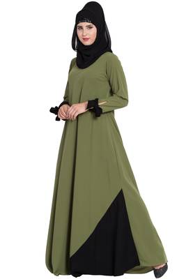 New Design Abaya Dress with Designer Sleeves 3