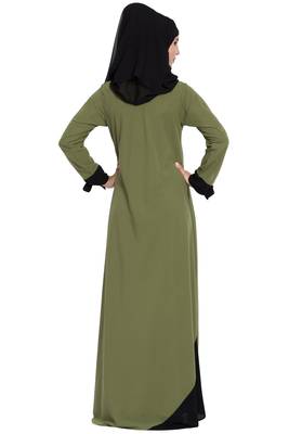 New Design Abaya Dress with Designer Sleeves 5