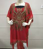 Kaftan Tunic Mini Dress Caftan Boho Gown Beach Cover Up Casual Holiday 5811
