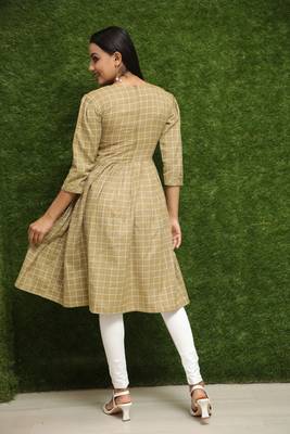 Women Golden Kurti For Girls  5