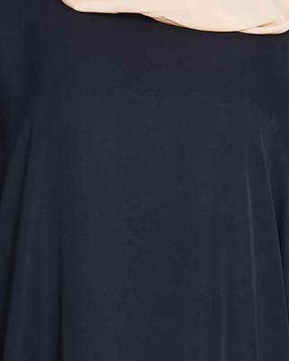 Haifa  Very Elegant Kaftan Abaya With Side Slits Balck Fawn 5