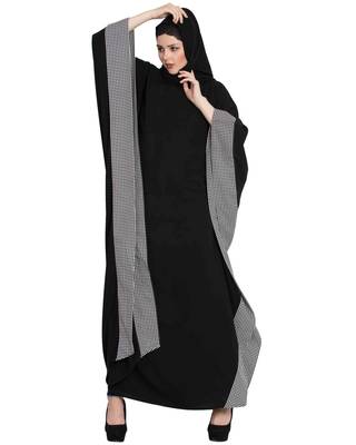 "Zehra  Black And White  Farasha Kaftan" 2
