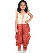 Twisha Stylish  printed dhoti style  jumpsuit :-Red