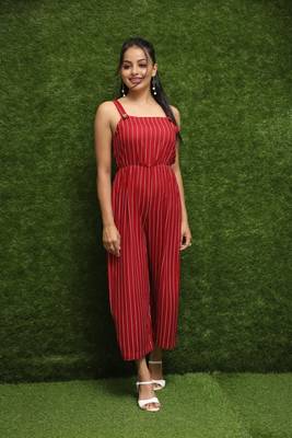 Women Red Dungree  1