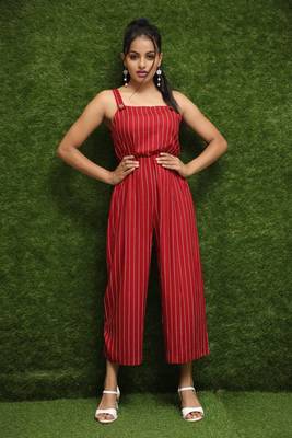 Women Red Dungree  2