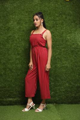 Women Red Dungree  3
