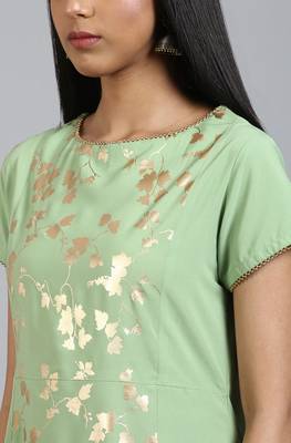 Janasya Light-green printed crepe ethnic-kurtis 5