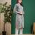 Hand Embroidered Grey Cotton Lucknowi Chikankari Women Kurta