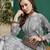 Hand Embroidered Grey Cotton Lucknowi Chikankari Women Kurta