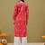 Hand Embroidered Pink Cotton Lucknowi Chikan Women Kurta
