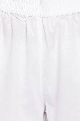 White floral print cotton salwar 3
