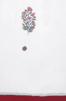 White floral print cotton salwar 4