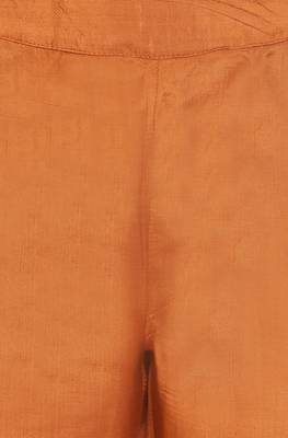 Janasya Brown woven art silk salwar 2