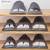 atorakushon   Fabric Shoe Cover Travelling Storage Bag Footwear Wardrobe Organizer Pouch Pack of 24 (Grey)