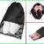 atorakushon   Fabric Shoe Cover Travelling Storage Bag Footwear Wardrobe Organizer Pouch Pack of 12 (black)
