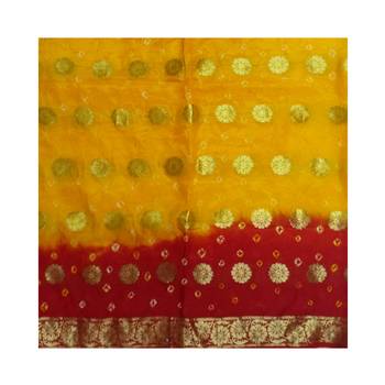 Traditional-Rajasthani-Bandhani-Zari-Saree 3