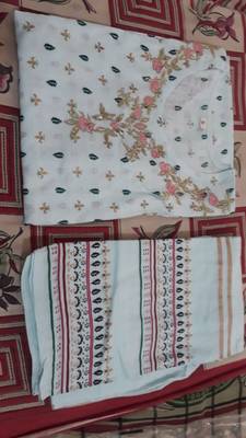 Rayon embroidered ethnic kurti with plazo  2