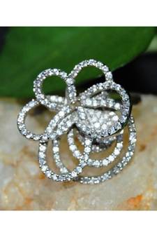 Floral Diamond Cocktail Ring