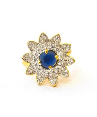 Sapphire Diamond Cocktail Ring 1