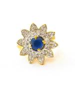 Sapphire Diamond Cocktail Ring