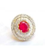 Ruby Diamond Cocktail Ring