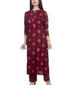 18 Forever V R For U Women Rayon Hand Work Embroidery Kurta With Palazzo Set 