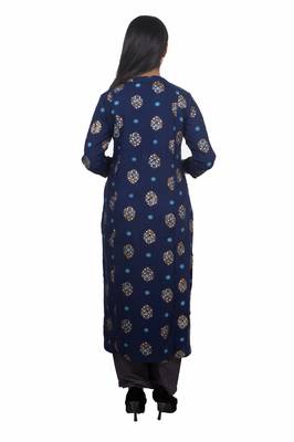 18 Forever V R For U Women Rayon Hand Work Embroidery Kurta With Palazzo Set 2