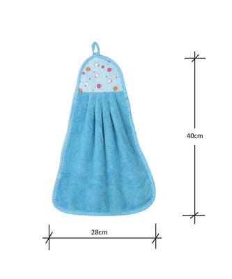 NFI essentials Microfiber Wash Basin Towel, Kitchen Napkin Set 200GSM, Hanging Towel for Washbasin Kitchen (Pack of 3) 2